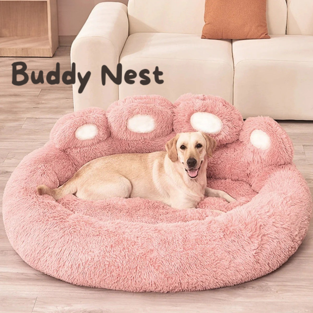 BuddyNest Zachte Pootvormige Slaapmand - Voor Honden & Katten