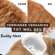 BuddyNest SteamBrush - Professionele Vachtverzorgings Borstel voor Huisdieren