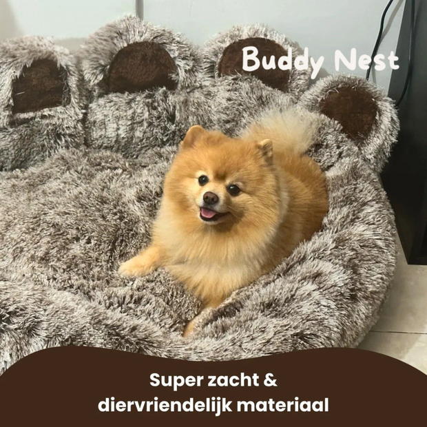 BuddyNest Zachte Pootvormige Slaapmand - Voor Honden & Katten