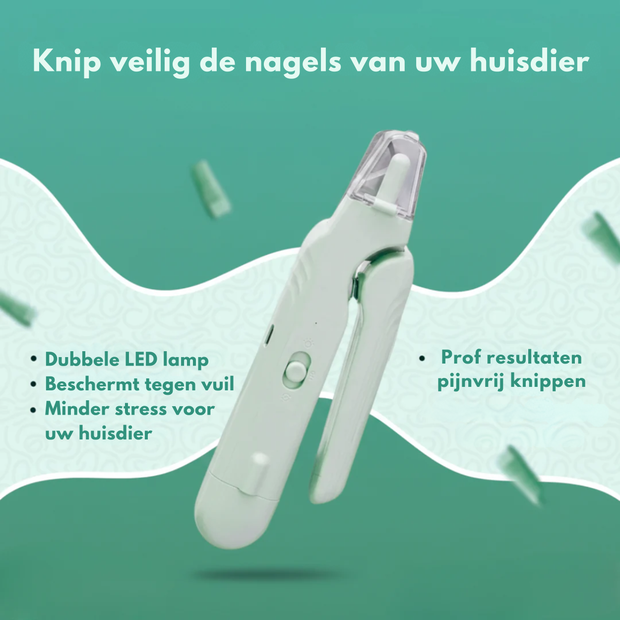 BuddyNest LumiNail™ – LED Nagelknipper voor Honden