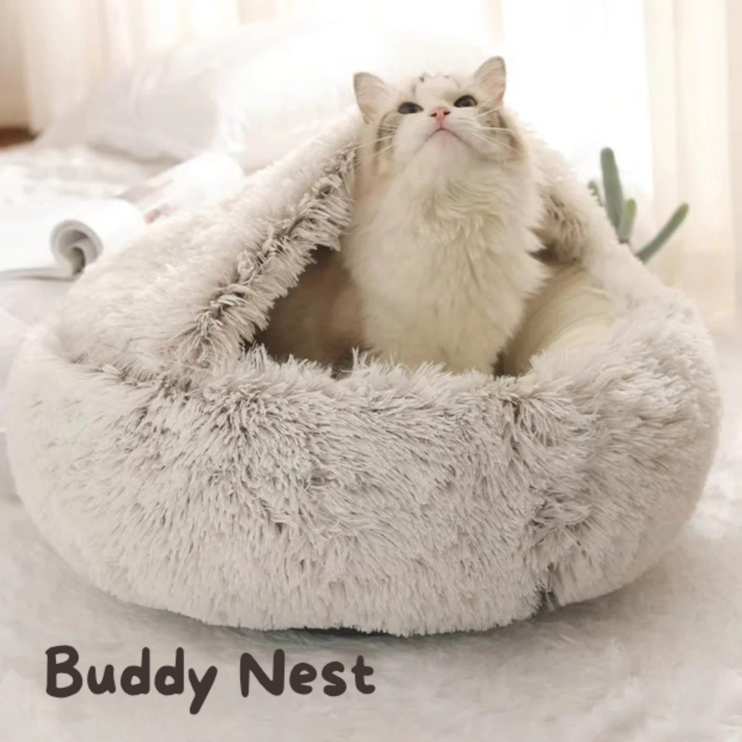 BuddyNest Luxe Slaapnest - Voor Katten & Kleine Honden