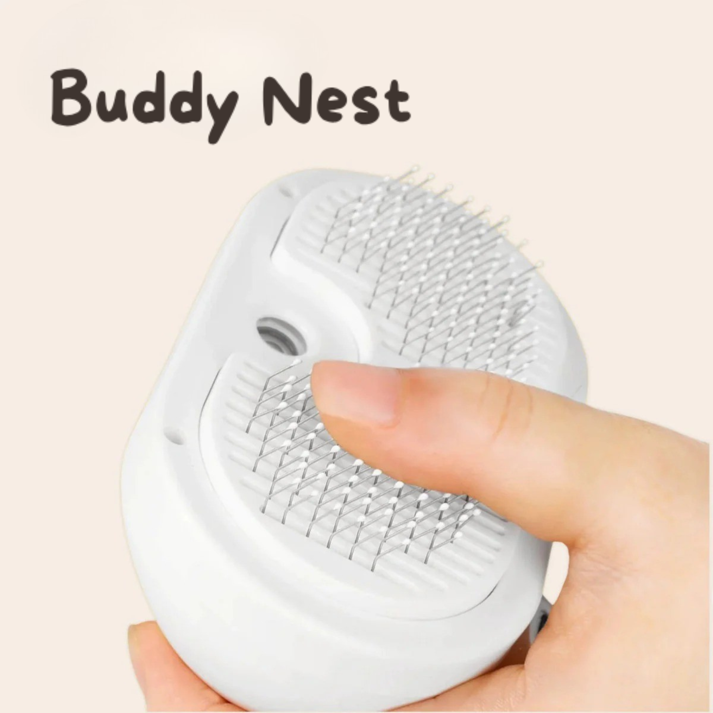 BuddyNest SteamBrush - Professionele Vachtverzorgings Borstel voor Huisdieren